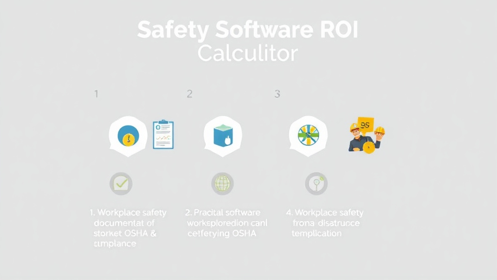 Process flow illustration for putting safety Software ROI Calculator into action