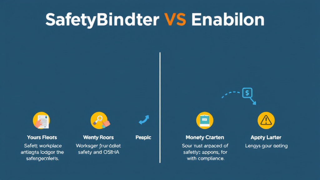 Practical workflow diagram for safetyBinder VS Enablon
