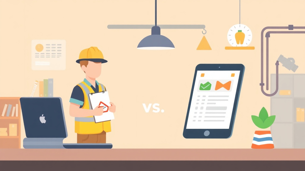 Clear illustration of safetyBinder VS iAuditor with supporting details