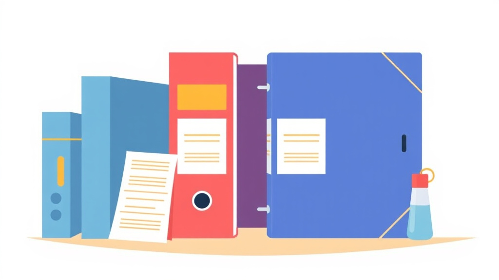 Conceptual diagram showing how safetyBinder VS Paper Binder works in practice