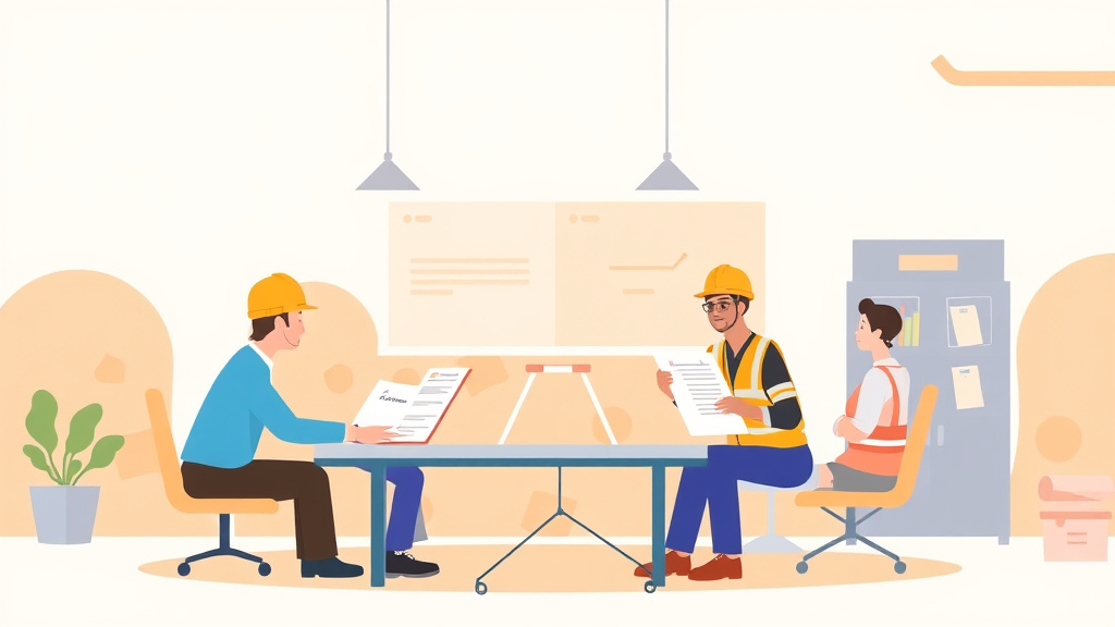 Visual overview of safetyBinder VS Safety Meetings App with key concepts highlighted