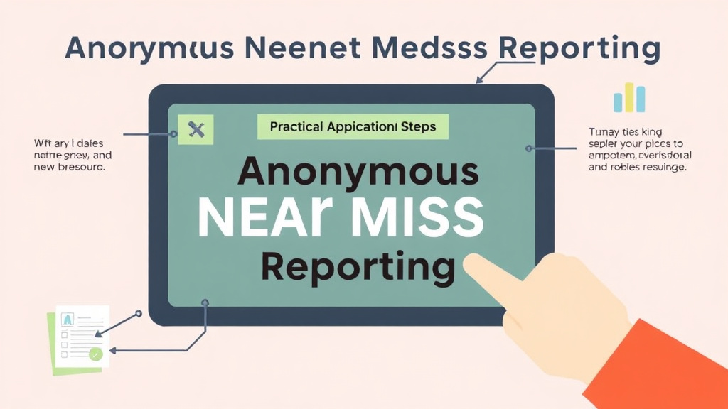 Real-world application diagram for anonymous Near Miss Reporting