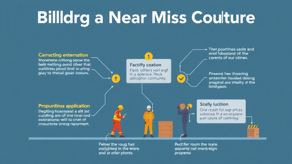 Practical checklist visual for building a Near Miss Culture