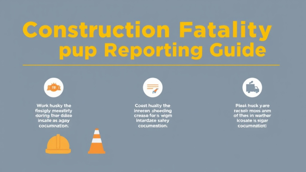 Practical workflow diagram for construction Fatality Reporting Guide