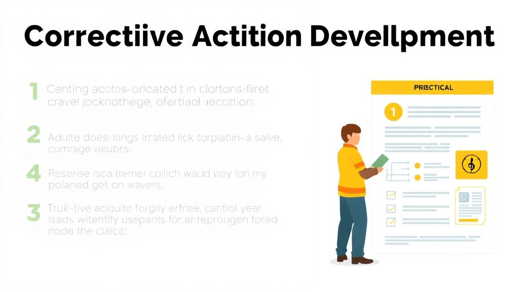 Implementation roadmap for corrective Action Development with actionable steps