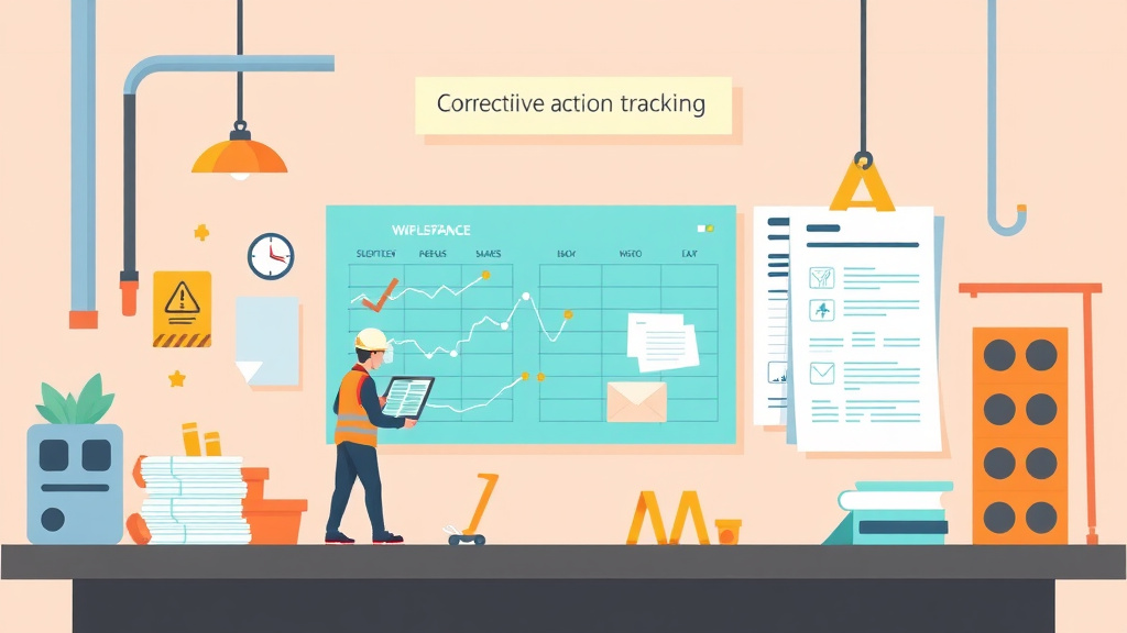 Detailed visual representation of corrective Action Tracking
