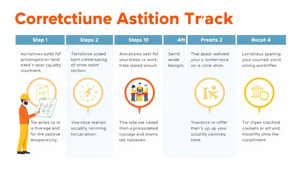 Step-by-step visual guide for implementing corrective Action Tracking