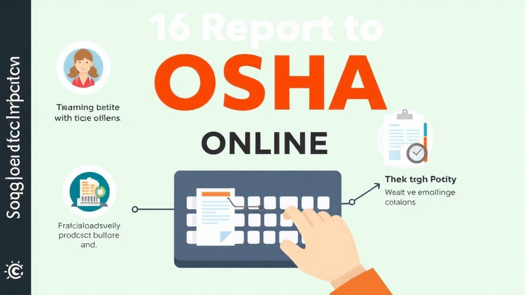 Process flow illustration for putting report to OSHA Online into action