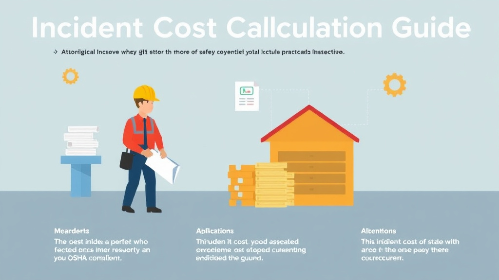 Action-oriented illustration showing how to apply incident Cost Calculation Guide