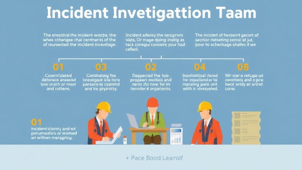 Process flow illustration for putting incident Investigation Team Roles into action