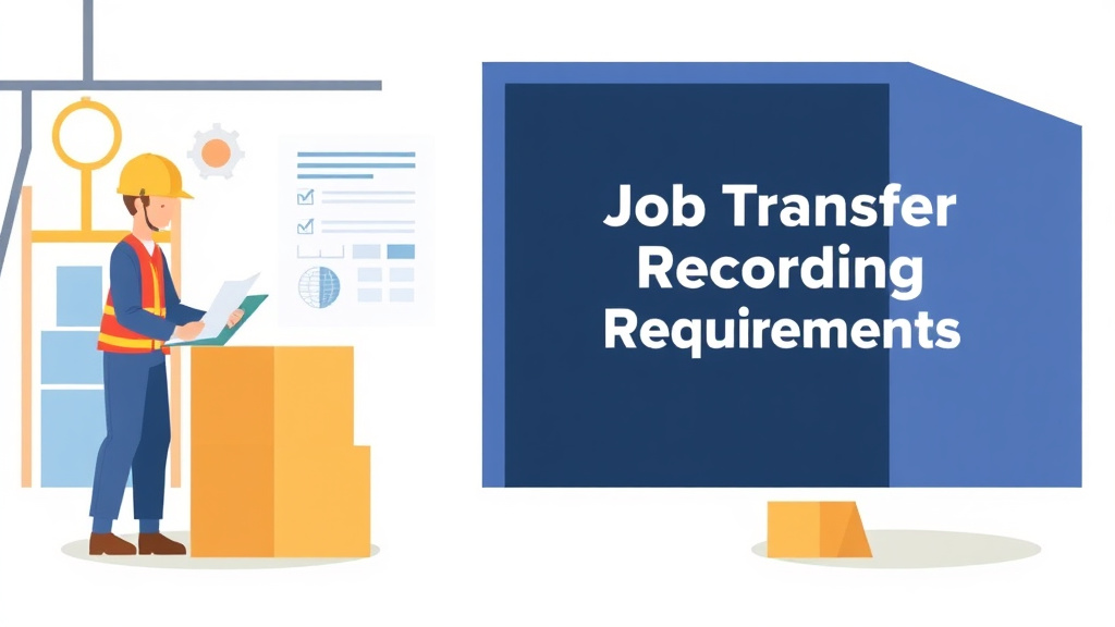 Detailed visual representation of job Transfer Recording Requirements