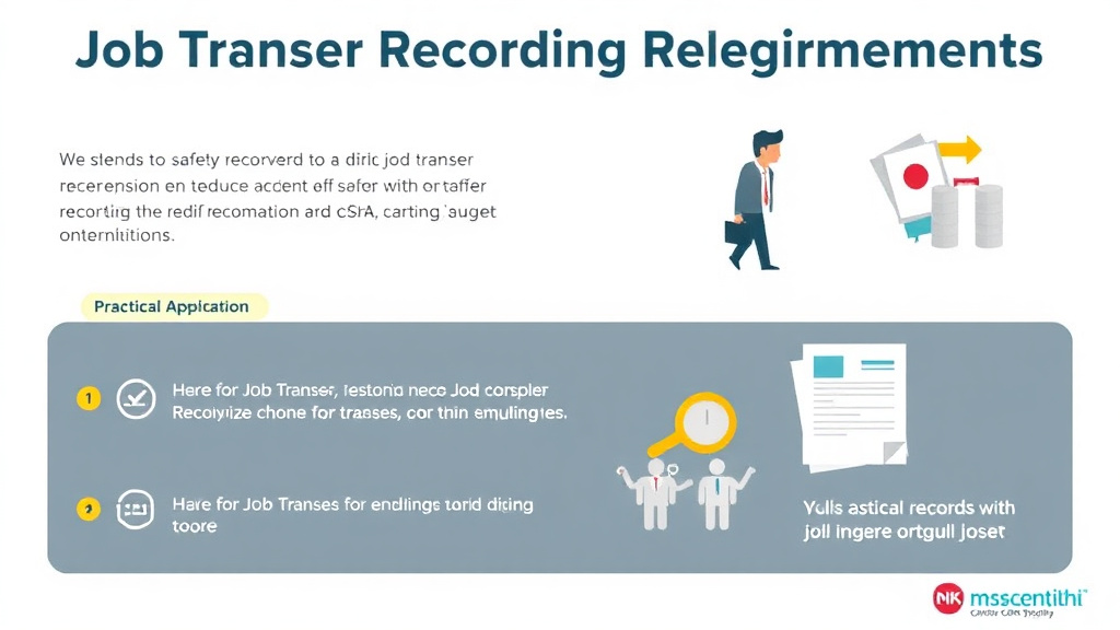 Practical workflow diagram for job Transfer Recording Requirements