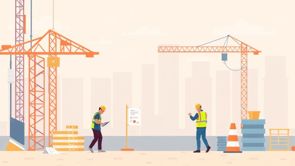 Visual overview of lagging Indicators Construction Safety with key concepts highlighted