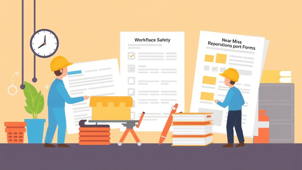 An informative visual explaining near Miss Reporting Forms for beginners and professionals