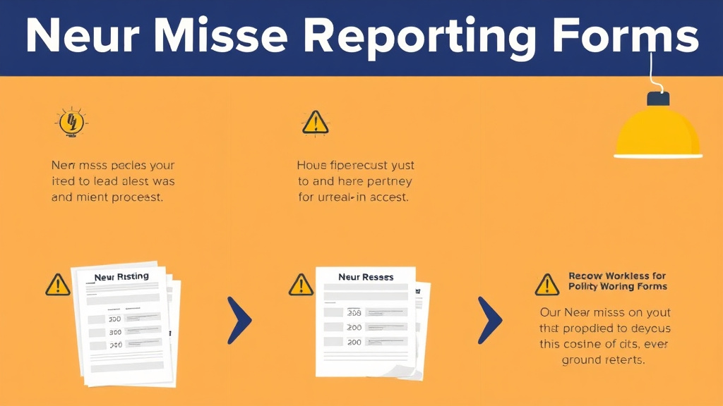 Practical checklist visual for near Miss Reporting Forms