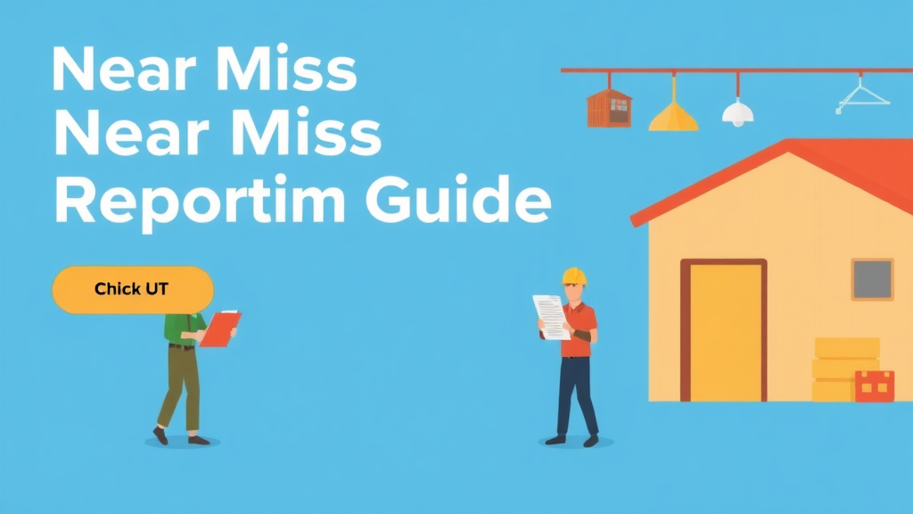 Educational graphic covering the essentials of near Miss Reporting Program Guide