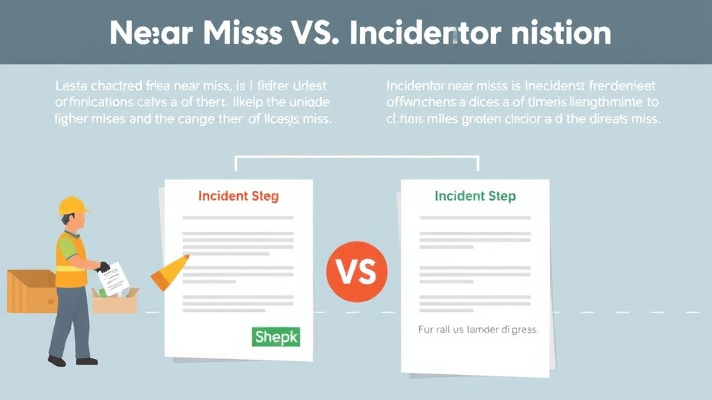 Practical workflow diagram for near Miss VS Incident Definition