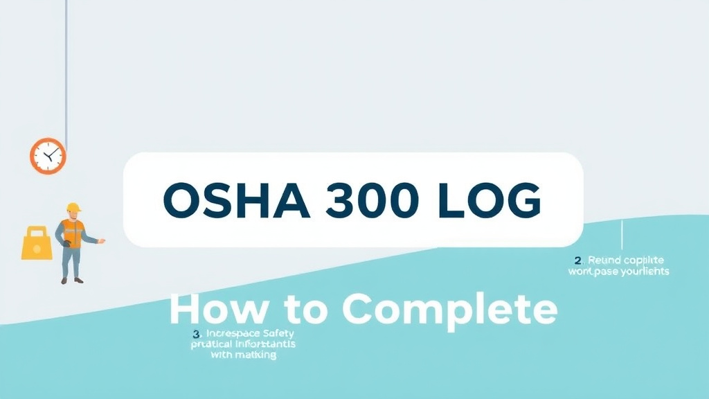 Implementation roadmap for OSHA 300 Log How to Complete with actionable steps