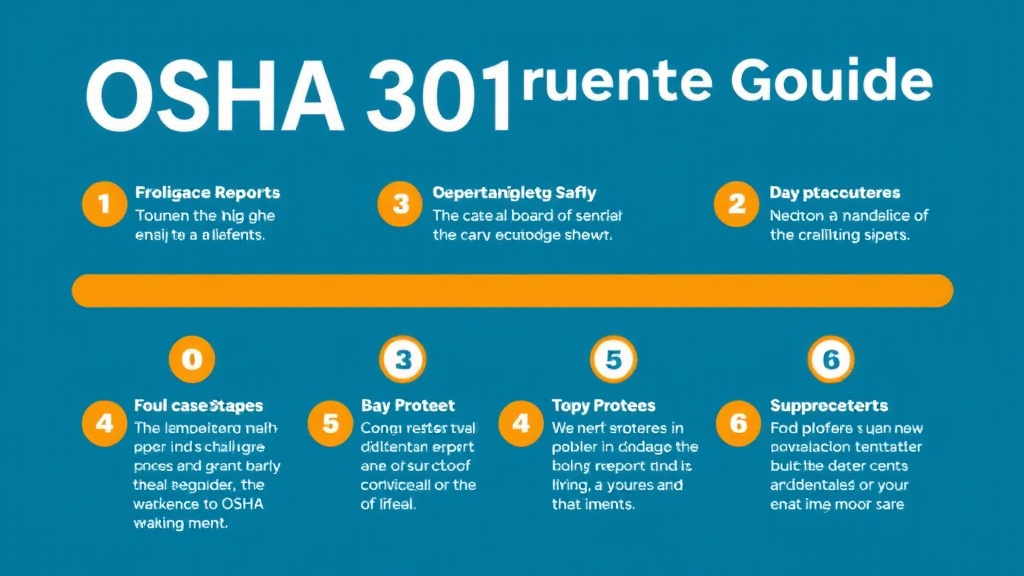 Process flow illustration for putting OSHA 301 Incident Report Guide into action
