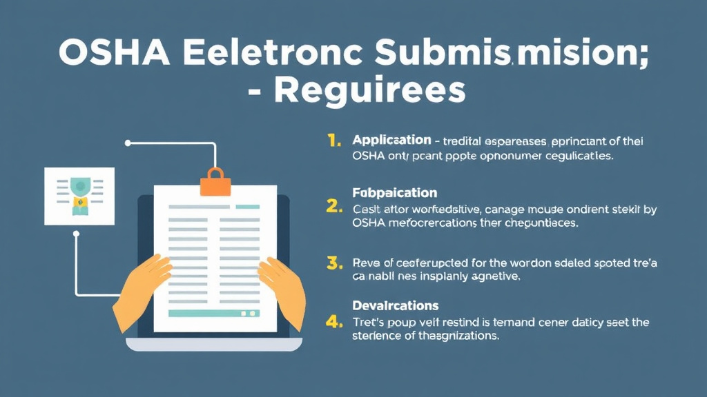Action-oriented illustration showing how to apply OSHA Electronic Submission Requirements
