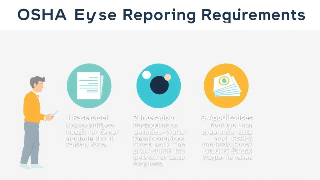 Action-oriented illustration showing how to apply OSHA Eye Loss Reporting Requirements