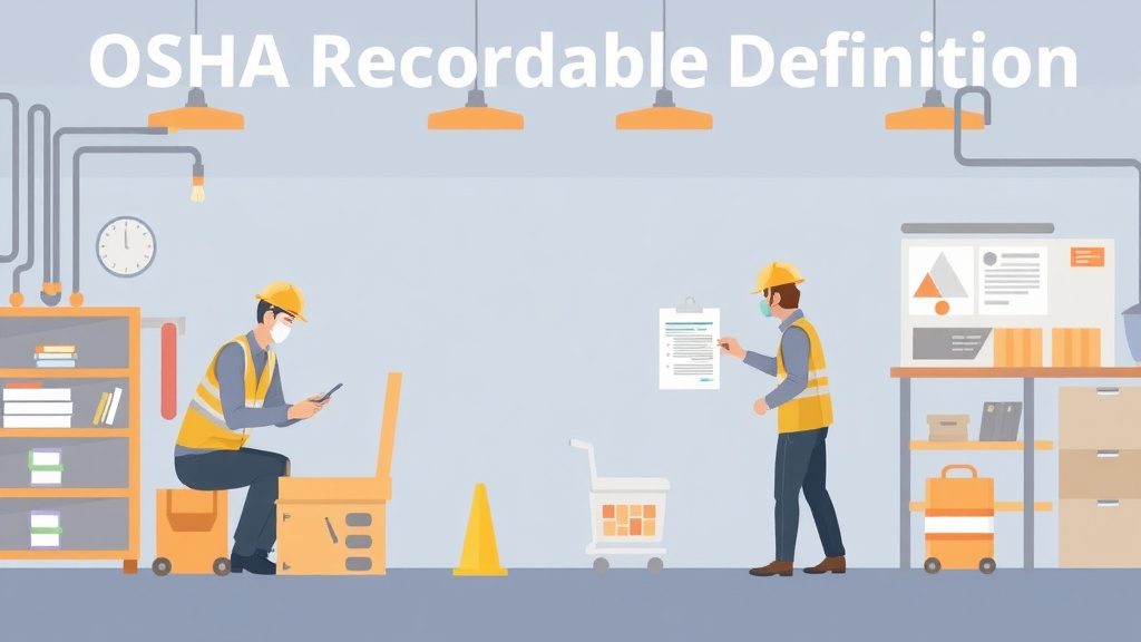 Illustration breaking down the fundamentals of OSHA Recordable Injury Definition