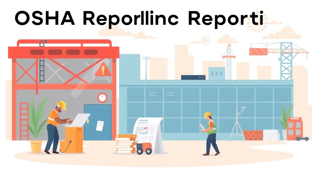 Visual overview of OSHA Reporting for Multi Employer Sites with key concepts highlighted