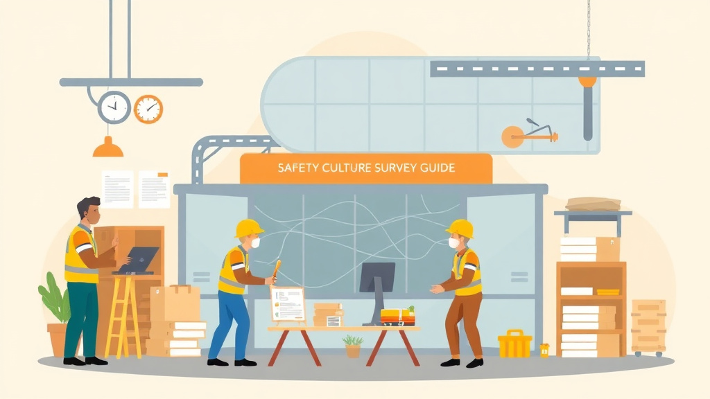Clear illustration of safety Culture Survey Guide with supporting details