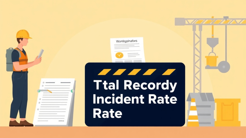 Visual overview of total Recordable Incident Rate with key concepts highlighted