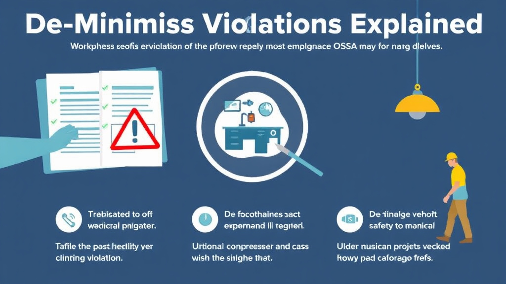 Real-world application diagram for de Minimis Violations Explained