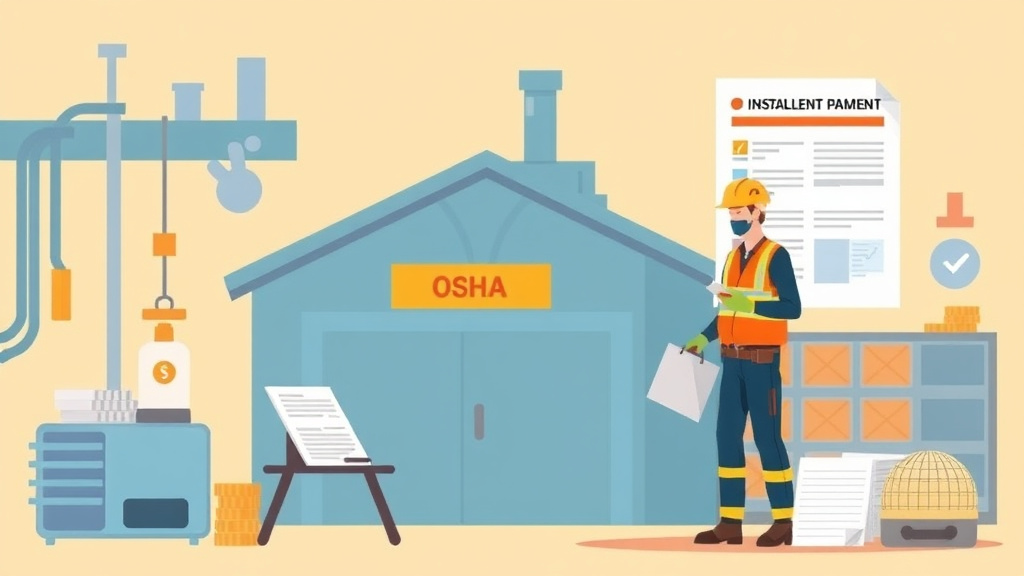 Detailed visual representation of installment Payment OSHA Penalties