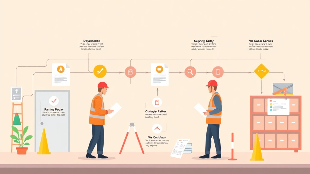 Clear illustration of OSHA Inspection Process Overview with supporting details