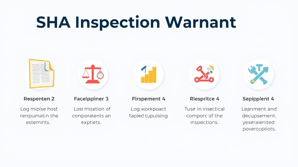 Hands-on guide visualization for OSHA Inspection Warrant Requirements