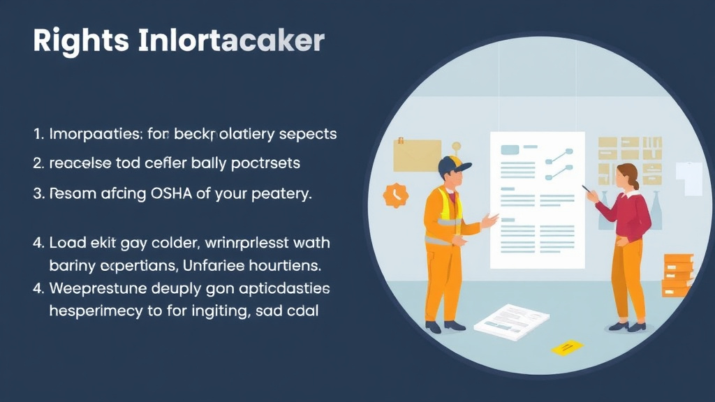 Process flow illustration for putting photograph Rights OSHA Inspection into action