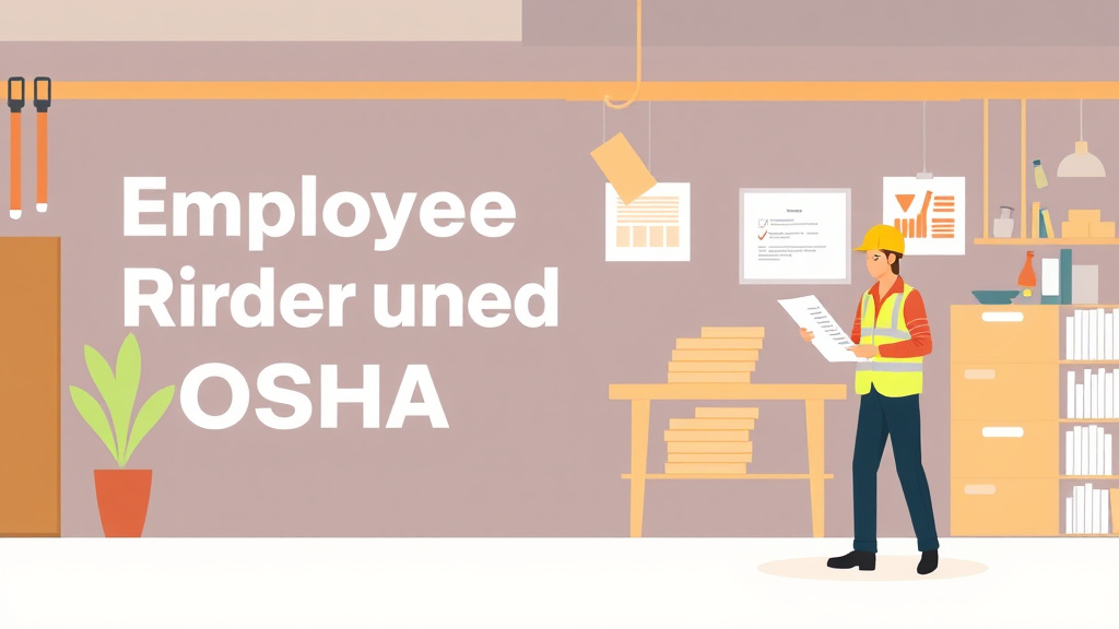 A professional illustration depicting employee Rights Under OSHA