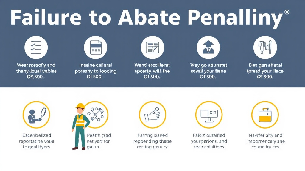 Practical checklist visual for failure to Abate Penalties
