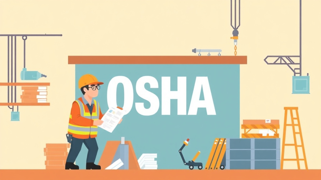 A professional illustration depicting general Contractor OSHA Liability
