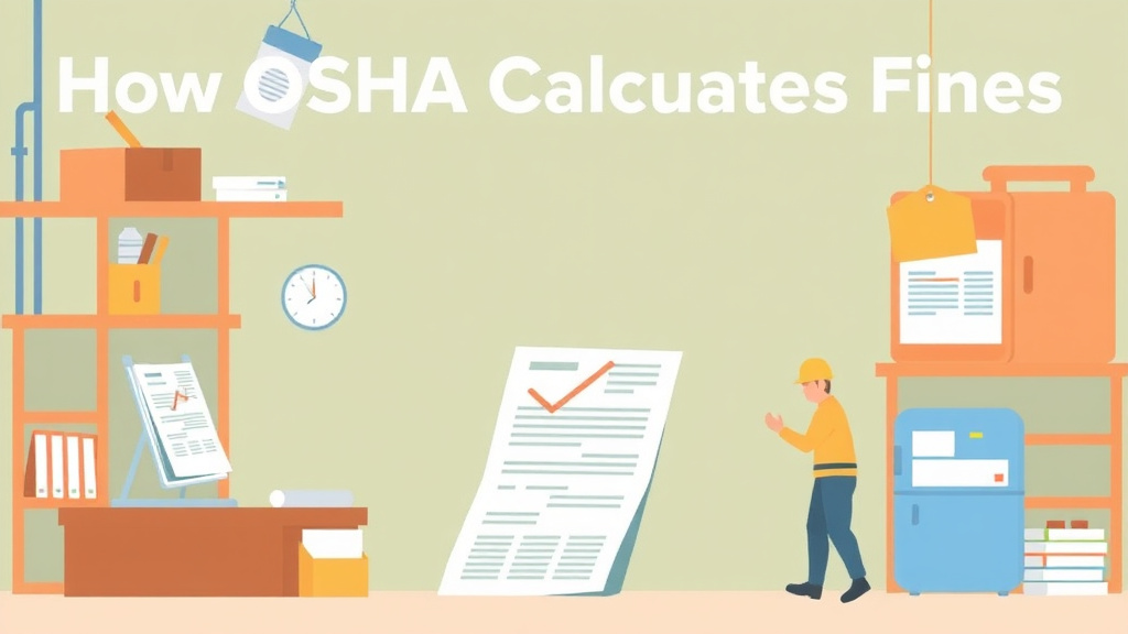 An informative visual explaining how OSHA Calculates Fines for beginners and professionals