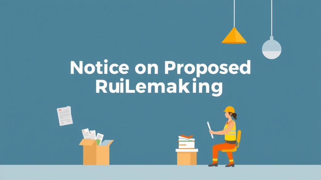 Conceptual diagram showing how notice of Proposed Rulemaking OSHA works in practice