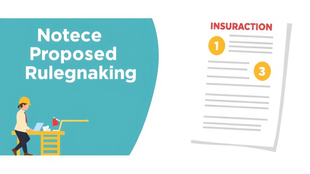 Practical workflow diagram for notice of Proposed Rulemaking OSHA