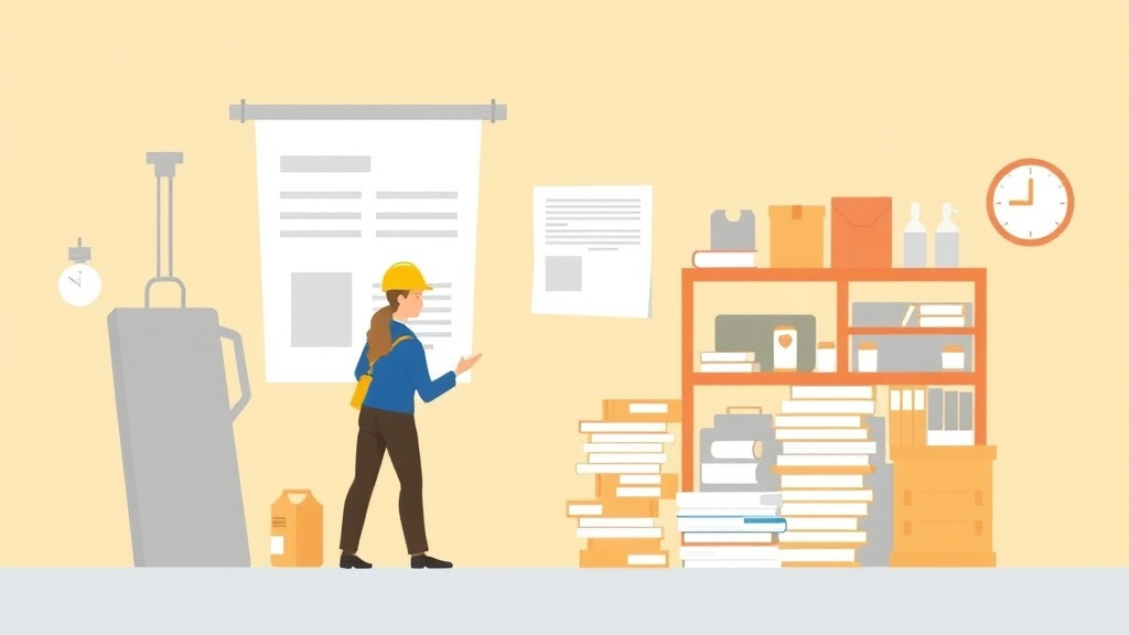 A professional illustration depicting OSHA Compliance for Sole Proprietors