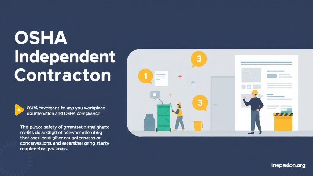 Step-by-step visual guide for implementing OSHA Coverage Independent Contractors