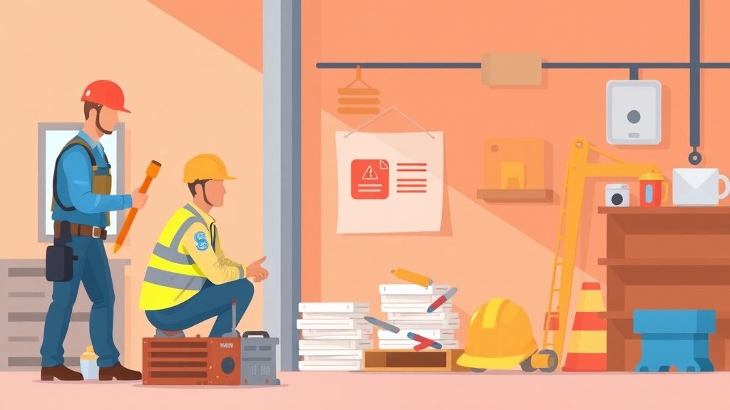 Educational graphic covering the essentials of OSHA Coverage Small Contractors