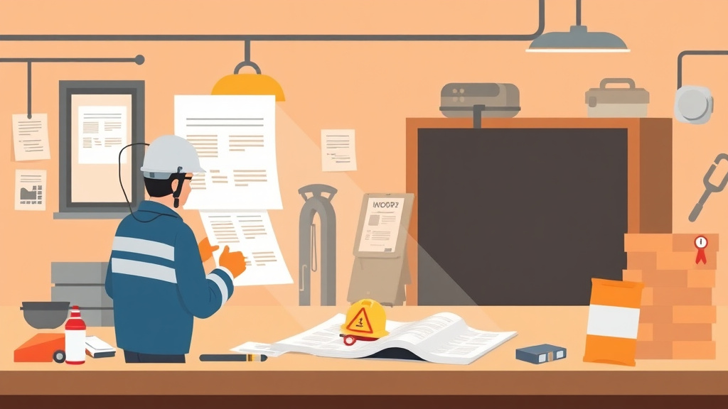 A professional illustration depicting OSHA Fatality Investigation Process