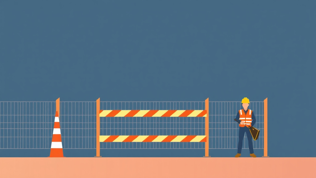 An informative visual explaining OSHA Requirements Fencing Contractors for beginners and professionals