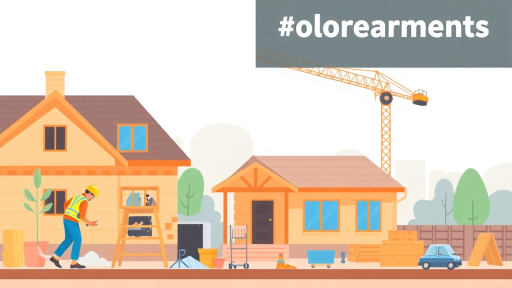 A professional illustration depicting OSHA Requirements Residential Construction