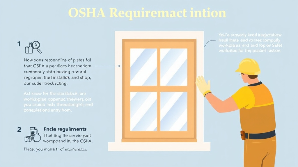 Practical checklist visual for OSHA Requirements Window Installers