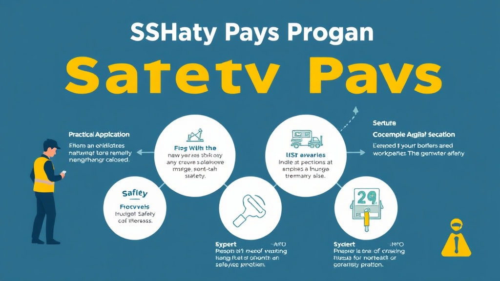 Process flow illustration for putting OSHA Safety Pays Program into action