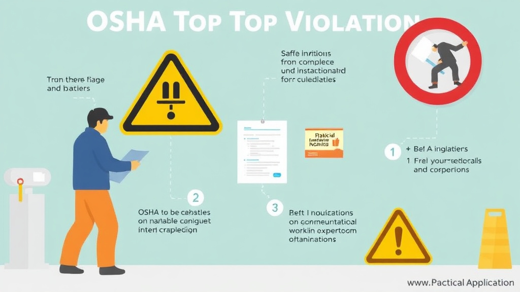 Action-oriented illustration showing how to apply OSHA Top Violation Hazard Communication