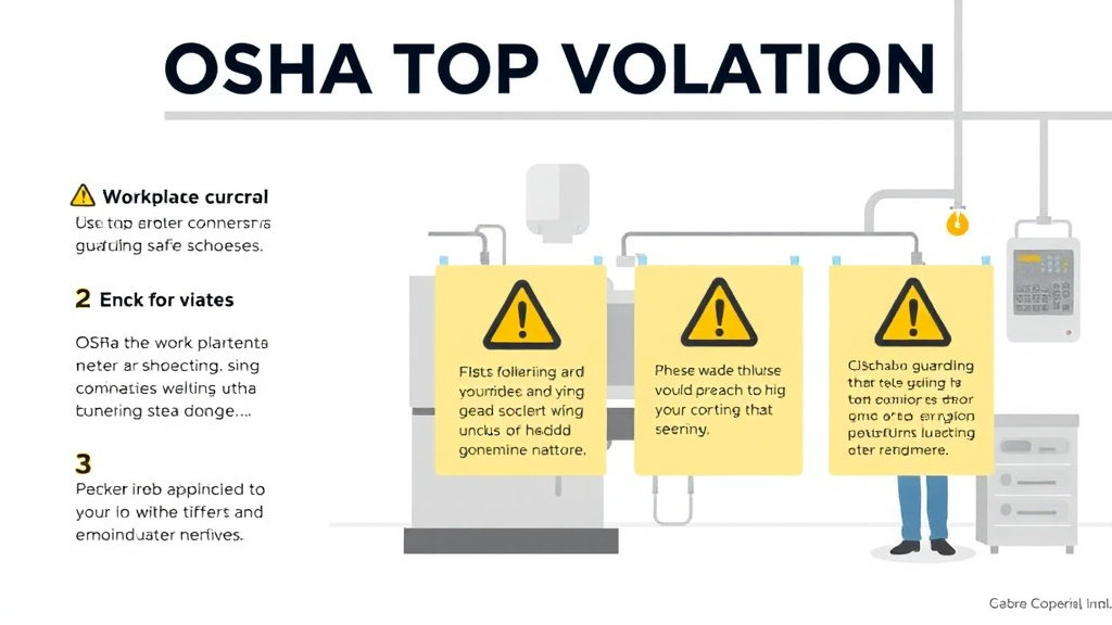 Practical checklist visual for OSHA Top Violation Machine Guarding